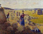 The harvest of hay in Eragny 1887